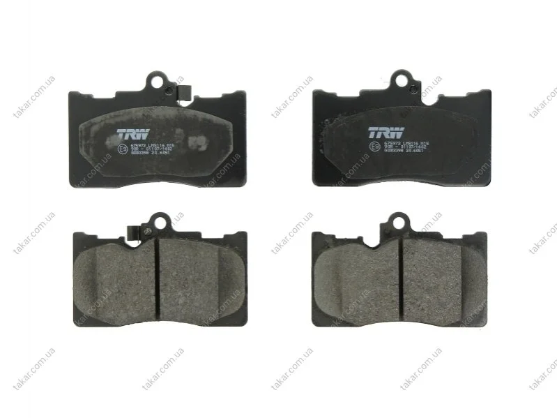 Тормозные колодки передние дисковые TRW GDB3398 (фото 1)