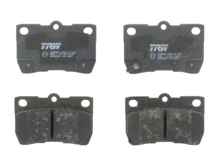 Тормозные колодки дисковые задние с звуковым предупреждением износа TRW GDB3399