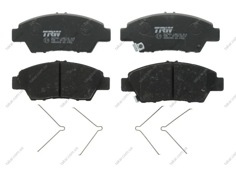 Тормозные колодки дисковые TRW GDB3493 (фото 1)