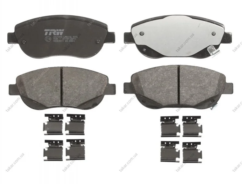 Тормозные колодки передние дисковые TRW GDB3511 (фото 1)