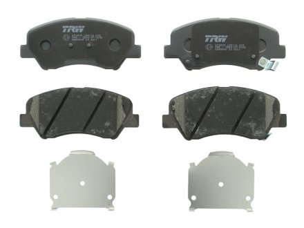 Тормозные колодки дисковые передние с звуковым предупреждением износа TRW GDB3548