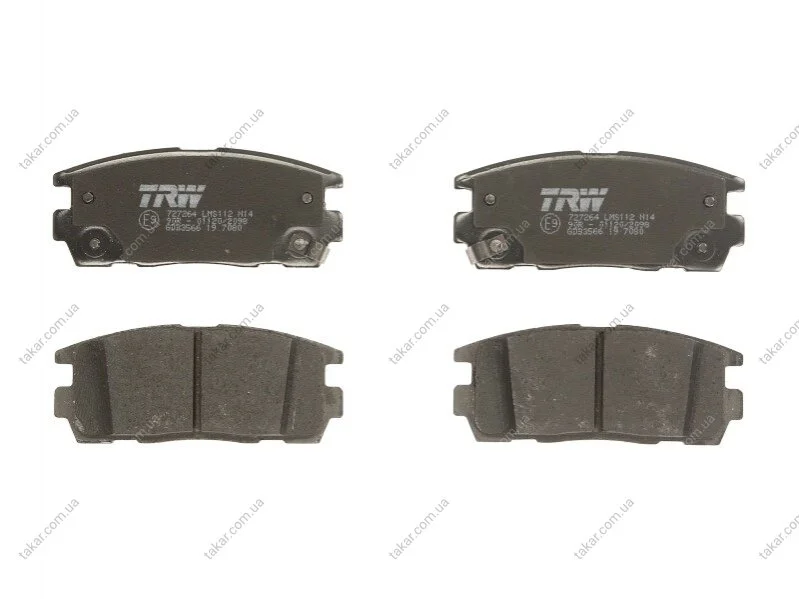 Тормозные колодки дисковые TRW GDB3566 (фото 1)