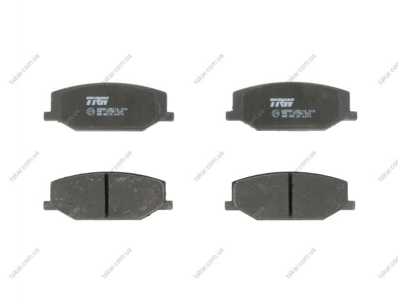 Тормозные колодки передние дисковые TRW GDB383 (фото 1)