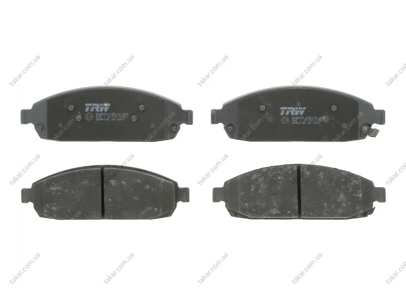 Тормозные колодки передние дисковые TRW GDB4136 (фото 1)