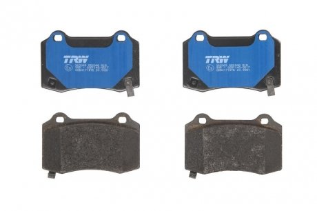 Тормозные колодки дисковые задние с звуковым предупреждением износа TRW GDB4171BTE