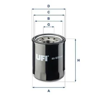 Масляный фильтр винт накручеваемый UFI 23.652.00