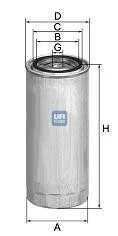 Топливный накручиваемый фильтр дизель UFI 24.319.01