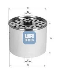 Топливный фильтр-патрон дизель UFI 24.361.00 (фото 1)