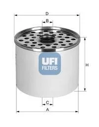 Топливный фильтр-патрон дизель UFI 24.361.00