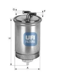 Топливный прямоточный фильтр дизель UFI 24.365.00 (фото 1)