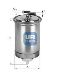 Паливний прямоточний фільтр дизель UFI 24.365.00