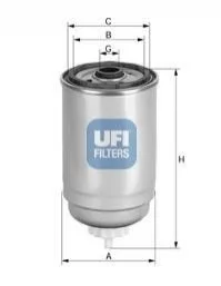 Топливный накручиваемый фильтр дизель UFI 24.444.00 (фото 1)