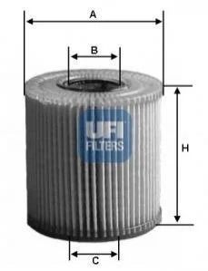 Масляный фильтр картридж патрон UFI 25.026.00 (фото 1)