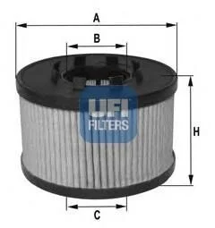 Масляный фильтр картридж патрон UFI 25.033.00