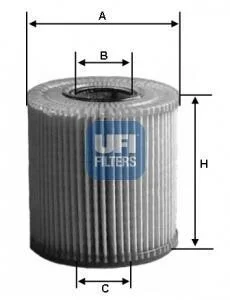 Масляный фильтр картридж патрон UFI 25.086.00