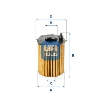 Масляний фільтр картридж патрон UFI 25.187.00