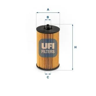 Масляный фильтр картридж патрон UFI 25.225.00