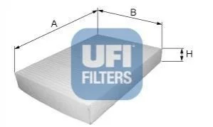 Фильтр салона стандартный UFI 53.024.00 (фото 1)