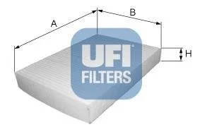 Фильтр салона стандартный UFI 53.084.00