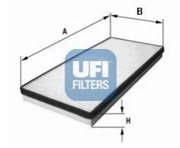 Фільтр салону стандартний UFI 53.100.00 (фото 1)