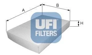 Фильтр салона стандартный UFI 53.190.00