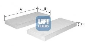 Фильтр салона стандартный UFI 53.229.00