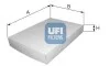 Фильтр салона стандартный UFI 53.423.00 (фото 1)
