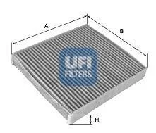 Фильтр салона угольный UFI 54.122.00
