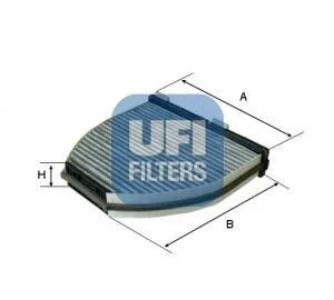 Фильтр салона угольный UFI 54.163.00