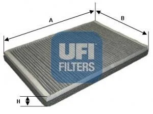 Фильтр салона угольный UFI 54.174.00