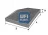 Фільтр салону вугільний UFI 54.222.00 (фото 1)