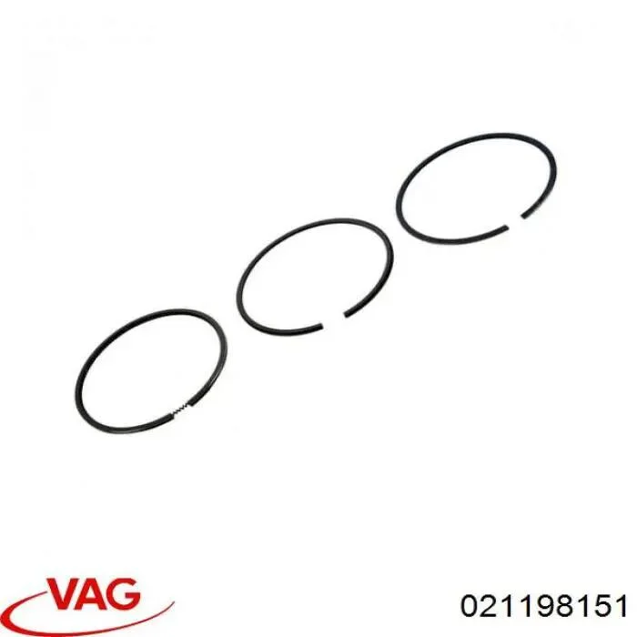 Кольцо поршневое на 1 цилиндр, комплект. VAG 021198151 (фото 1)