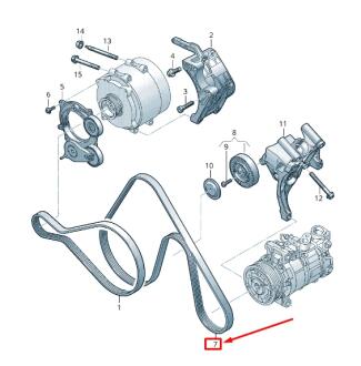 Поликлиновый ремень VAG 059260849G