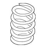 Пружина подвески передняя винтовая VAG 1J0411105AD