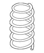 Пружина подвески передняя винтовая VAG 1K0411105BP