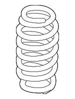 Пружина підвіски задня гвинтова VAG 1K0511115BM
