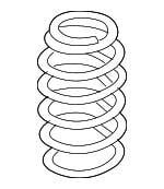 Пружина подвески задняя винтовая VAG 1K0511115CS
