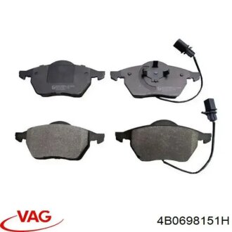 Гальмівні колодки передні дискові VAG 4B0698151H