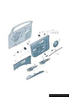 Накладка ручки дверной VAG 5F0867195VS9