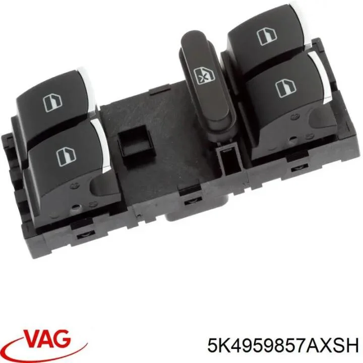 Кнопка стеклоподъемника электрическая VAG 5K4959857AXSH (фото 1)