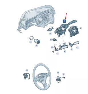 Переключатель подрулевой VAG 5Q0953502PIGI