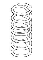 Пружина підвіски передня гвинтова VAG 7L6411105L