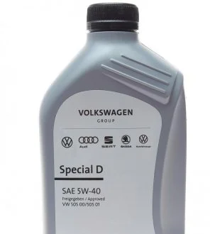 Моторное масло 1 л 5W40 Дизельный Синтетическое VAG GS55505M2
