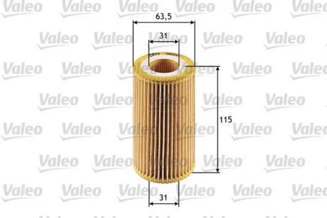 Масляный фильтр картридж патрон Valeo 586524