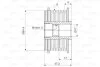 Муфта генератора, обгону FORD Focus (вир-во) Valeo 588103 (фото 2)