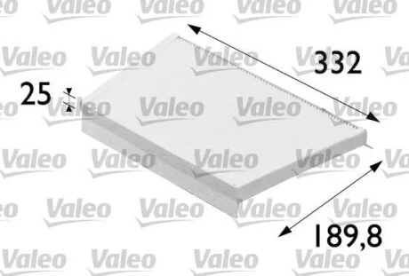 Фільтр салону тонкого очищення Valeo 698700