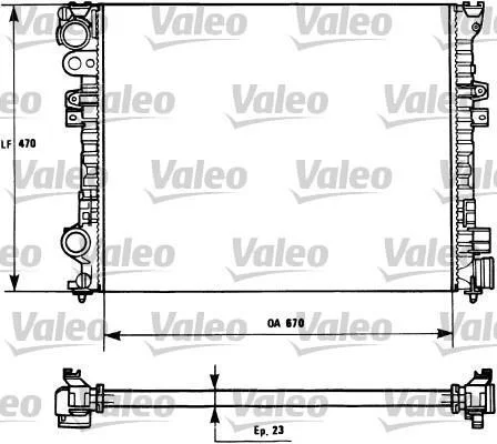 Радіатор охолоджування Valeo 731166 (фото 1)