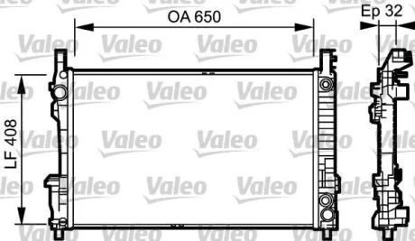 Радіатор охолоджування Valeo 734379