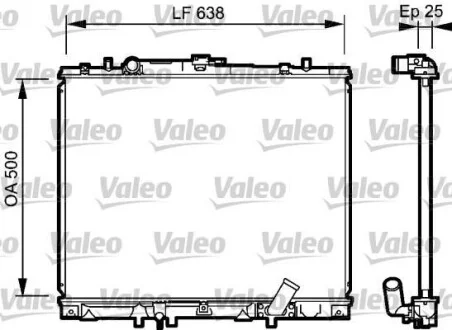 Радіатор охолодження MITSUBISHI PAJERO SPORT (98-07) (вир-во VALEO) Valeo 734424