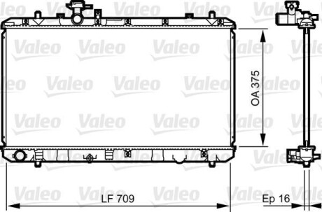 Радиатор Valeo 735407